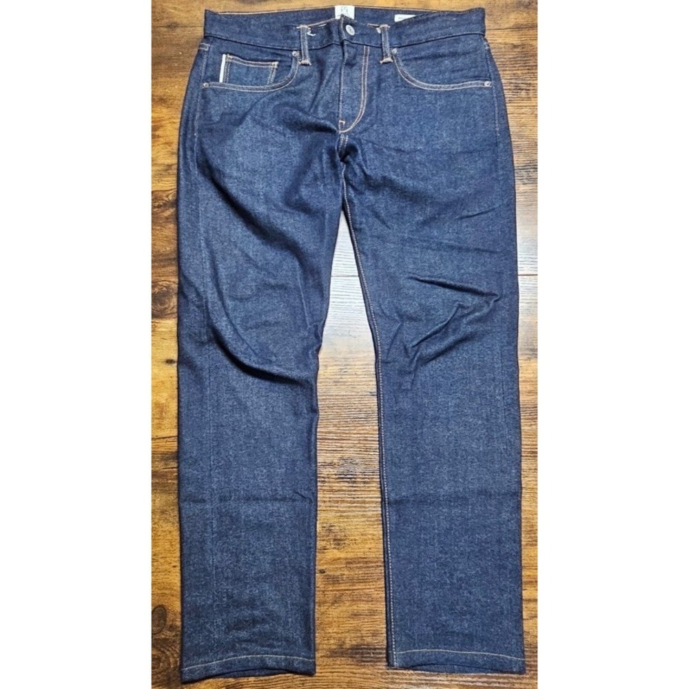 Hiroshi Kato Jeans Men's 32x28 The Scissors Slim Tapered Indigo Wash Selvedge